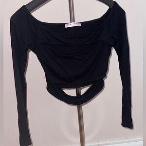 Ribbed Cut-Out Longsleeve